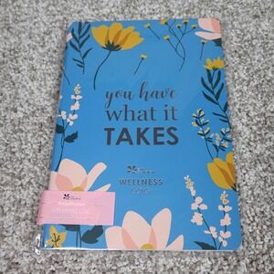Erin Condren PetitePlanner Wellness Log Blue Motivational Journal 80 Pages